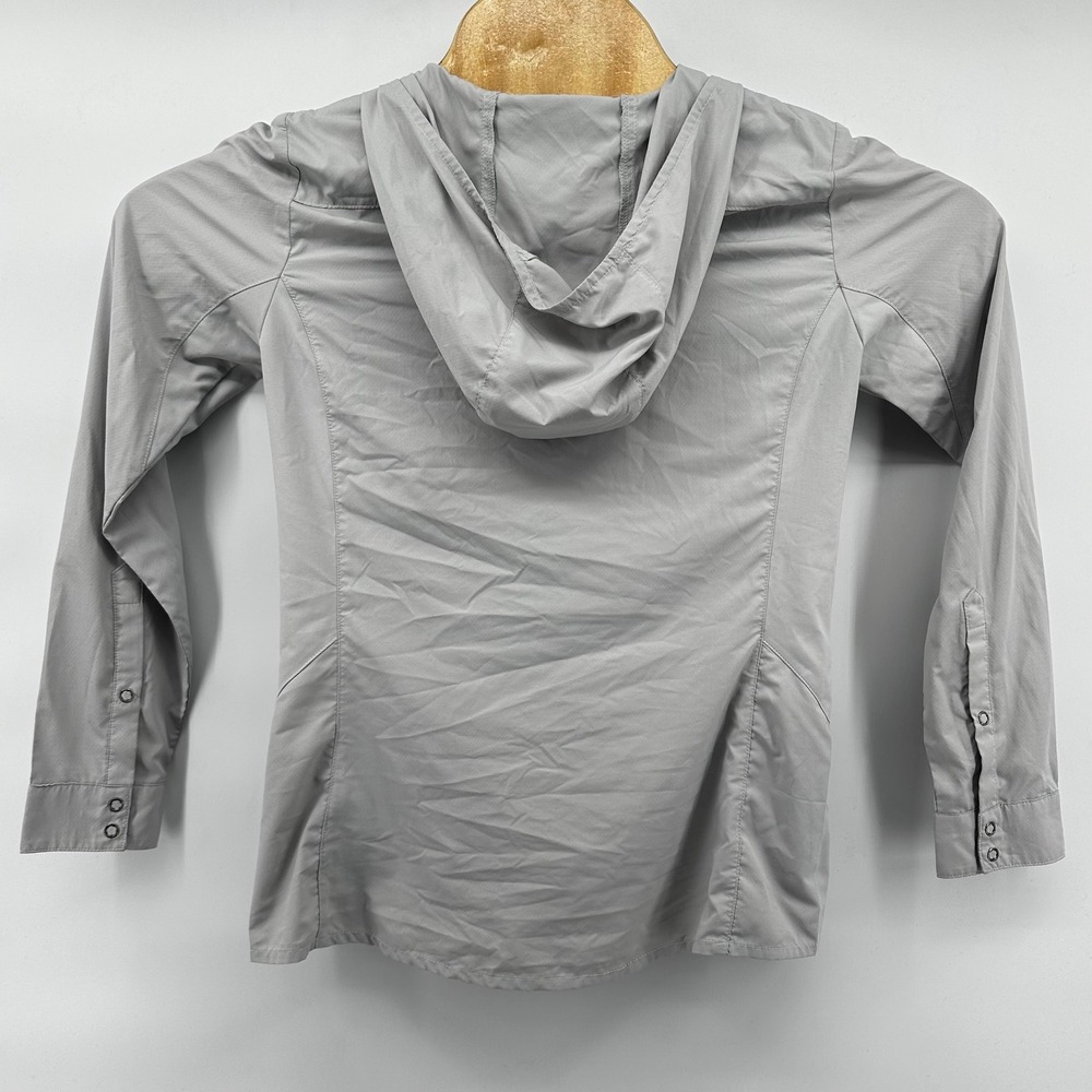 Kuhl Lightweight Hooded Shirt Jacket Snap Button Travel Hiking Womens‎ XS - Picture 3 of 7